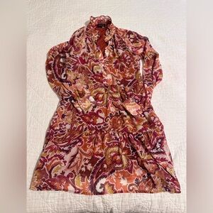 1. State Autumn Paisley Flowy Dress